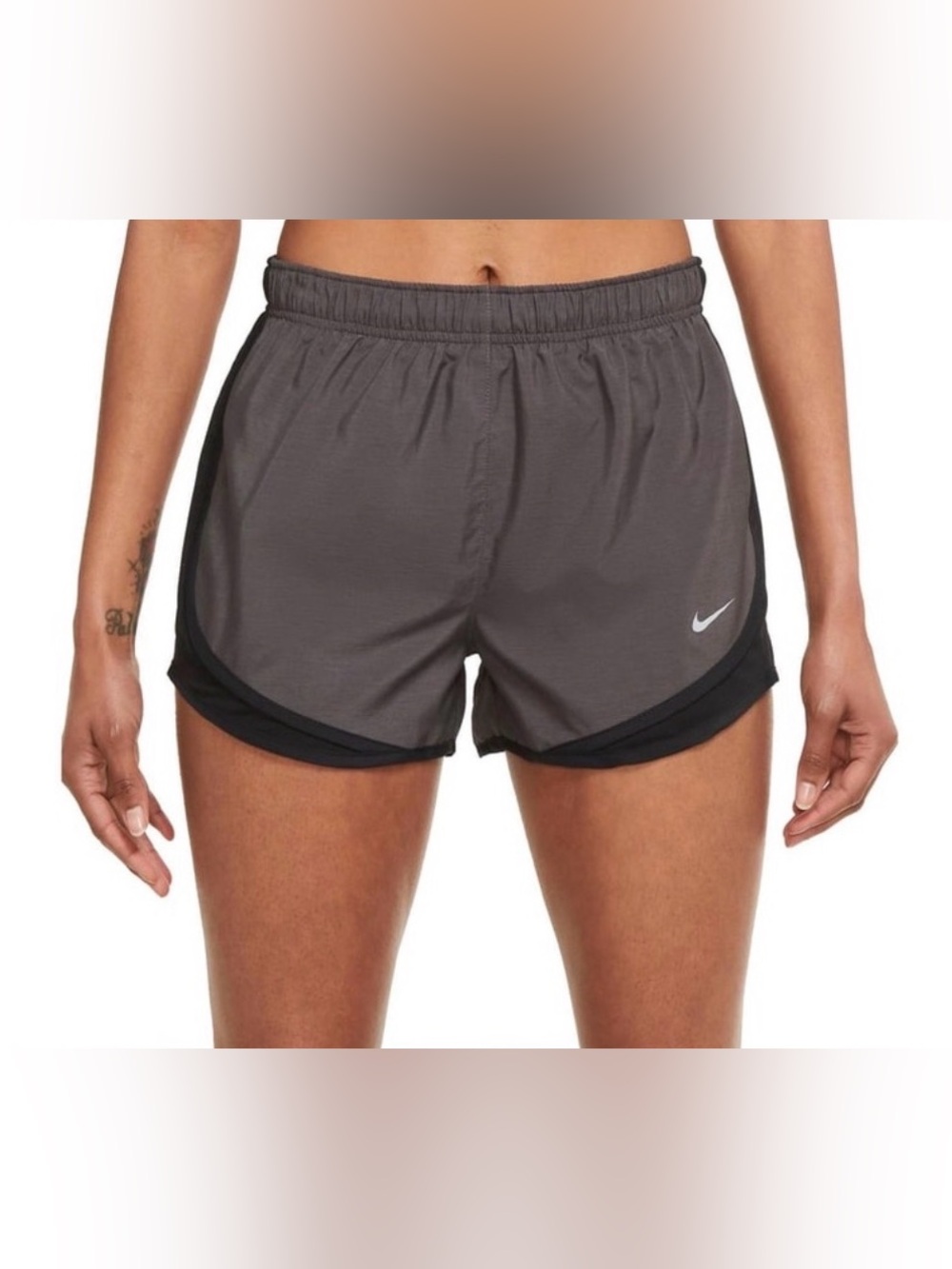Nike Dri-FIT Black Grey Running Shorts Size M